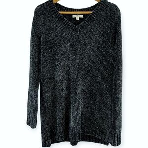 Chenille V Neck Sweater